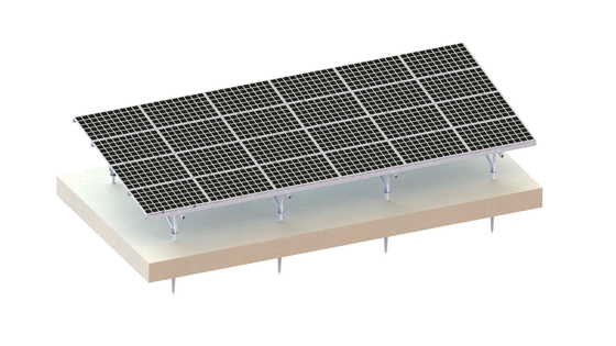 A2-70 Cấu trúc lắp đặt năng lượng mặt trời bằng nhôm Hệ thống mặt đất 88m / S