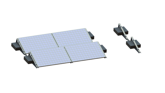 Giá đỡ ba chân Gấp Hệ thống lắp đặt năng lượng mặt trời bằng mái phẳng PV AL6005 Bảng điều khiển PV AL6005