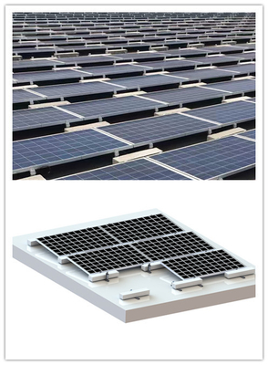 Hệ thống lắp đặt PV năng lượng mặt trời nghiêng mái bằng phẳng 1200mm Đường ray gắn PV MRA3