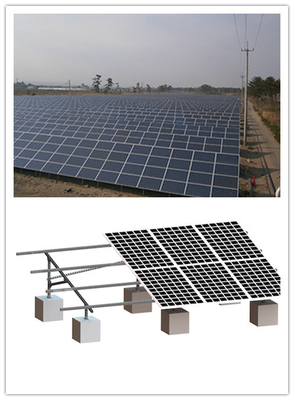 Hệ thống lắp đặt PV năng lượng mặt trời bằng thép 55m / S, Hệ thống PV gắn trên mặt đất bằng trục vít MGC