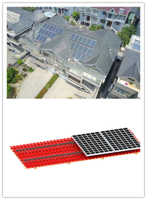 Hệ thống lắp đặt PV năng lượng mặt trời 200mm 35m / S trên Giá đỡ lắp đặt bằng năng lượng mặt trời cho mái ngói lợp mái nhà MRA1