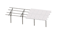 Single Pile Steel Solar Structure 10-30 Degree Solar Panel Ground Mounting Systems