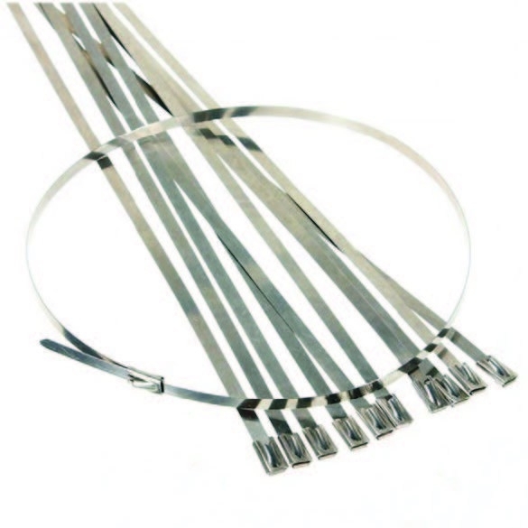 4.6mm 7.9mm Solar Cable Tie , Sus304 Stainless Steel Zip Ties For Solar Panel Mounting Accessories
