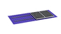 Kẹp năng lượng mặt trời trên mái bằng kim loại 88m / S thương mại Giá đỡ mái bằng thiếc quang điện