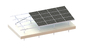 AL6005 Kết cấu lắp đặt năng lượng mặt trời bằng nhôm Anodized Hệ thống mặt đất 45 độ