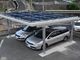 Hệ thống bãi đậu xe bằng nhôm năng lượng mặt trời 4 cột quang điện